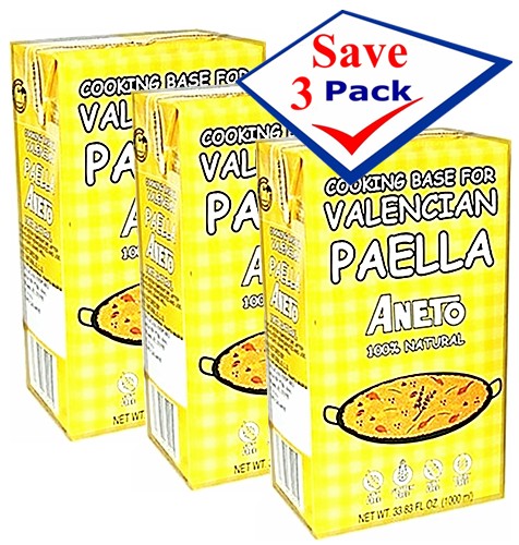 Aneto Base for Valencia Paella  33.8 oz Pack of 3